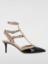 Valentino Garavani Two-tone Leather Rockstud Pumps In Schwarz