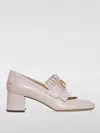 Valentino Smooth Calfskin Leather Shoes With Vlogo In Nude