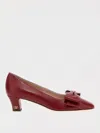 Valentino Bowow 45 Bow-embellished Leather Pumps In Red