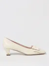 Valentino Bowow Pumps In Yellow Cream