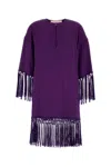 Valentino Cady Couture Midi Dress In Purple