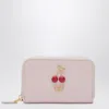 Valentino Quartz Pink Cherryfic Zip-around Wallet In Pink