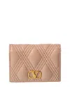 Valentino Quilte 67 Leather Card Case