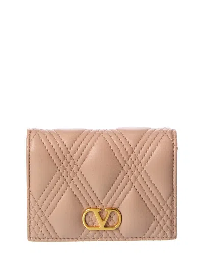 Valentino Garavani Valentino Quilte 67 Leather Card Case