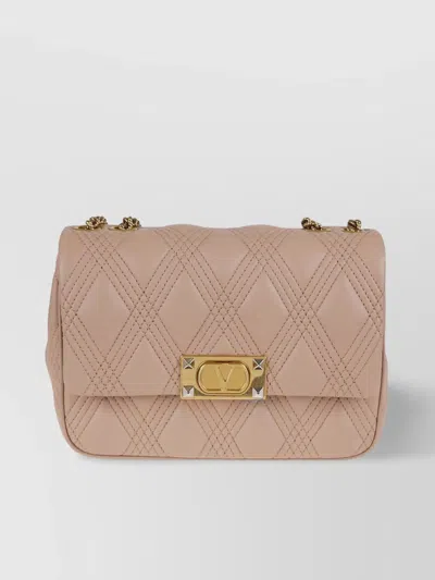 Valentino Garavani Quilted Chain Strap Satchel Bag
