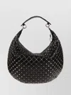 Valentino Rockstud Spike Shoulder Bag In Black