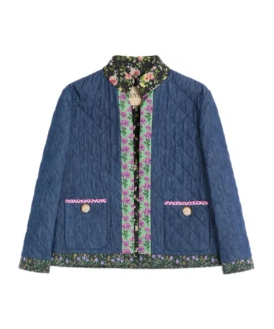 Valentino Quilted Floral Cardigan