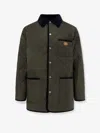 Valentino Garavani Olive Quilted Jacket With Vlogo Patch