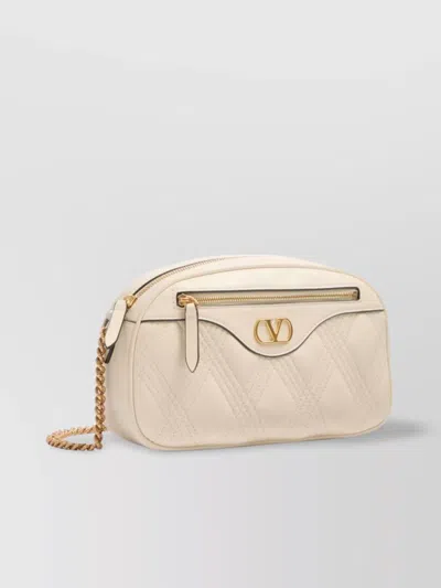 Valentino Garavani Quilted Lambskin Camera Bag With Chain Strap
