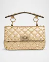 Valentino Garavani Small Rockstud Spike Bag In Laminated Nappa Women