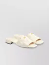 Valentino Quilted Leather Backless Flat Sandals