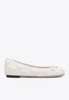 Valentino Garavani Woman Ballet Flats Cream Size 8 Leather
