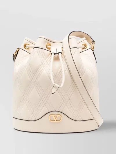 Valentino Garavani Quilted Leather Bucket Bag With Adjustable Strap