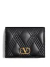 Valentino Garavani Garavani Quiltie 67 Wallet In Quilted Nappa Woman Black Uni In Black