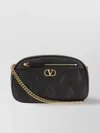 Valentino Quilted Leather Crossbody Bag With Chain Strap