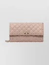 Valentino Garavani Rockstud Spike Nappa Leather Crossbody Clutch Bag Woman Poudre Uni In Pink