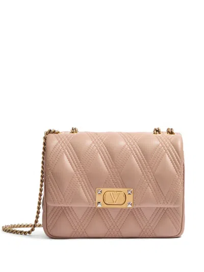 Valentino Garavani Medium Lambskin Quilty Shoulder Bag In Pink