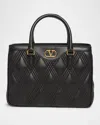 Valentino Quilted Leather Top-handle Bag