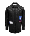 Valentino Quilted Shirt Jacket In Black
