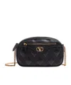 Valentino Quilted Shoulder Bag In Black