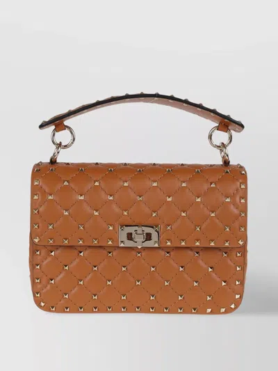 Valentino Garavani Quilted Stud Top Handle Shoulder Bag
