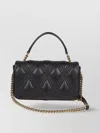 Valentino Quilted Top Handle Bag With Chain Strap