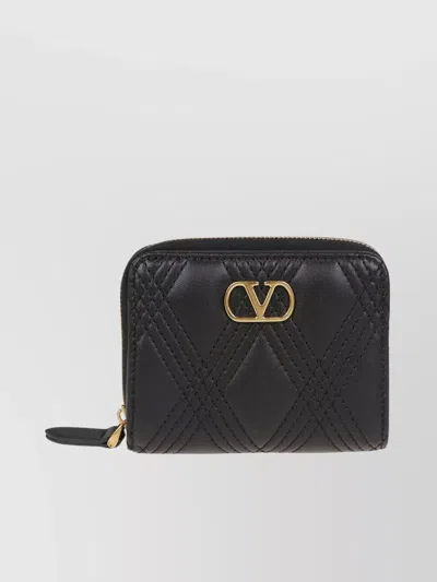 Valentino Garavani Quilted Zip Around Wallet Hardware 67
