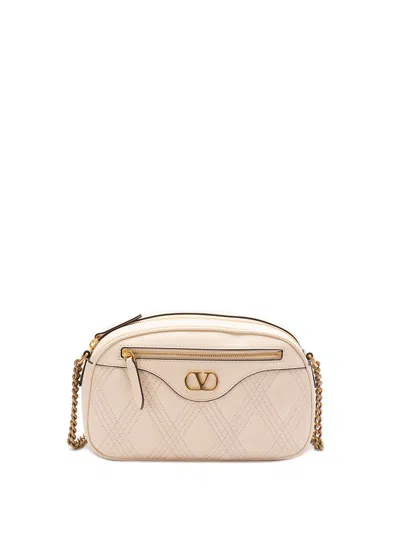 Valentino Garavani Garavani Quiltie Shoulder Bag 67 In Quilted Nappa Woman Ivory Uni
