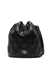 Valentino Quiltie 67 Leather Bucket Bag