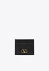 Valentino Quiltie 67 Leather Cardholder In Black