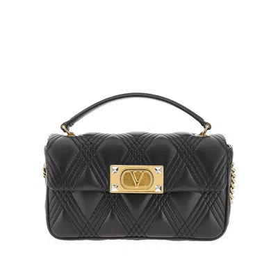 Valentino Garavani 'quiltie 67' Nappa Leather Bag In Black