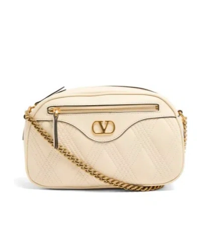 Valentino Garavani Garavani Quiltie Shoulder Bag 67 In Quilted Nappa Woman Ivory Uni