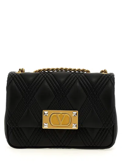 Valentino Garavani Quiltie 67 Shoulder Bags In Black