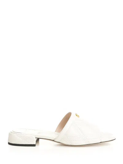 Valentino Garavani Quiltie 67 Slide Sandal In White