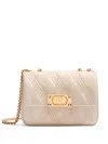 Valentino Garavani Garavani Quiltie 67 Small Shoulder Bag In Quilted Nappa Leather Woman Ivory Uni In White