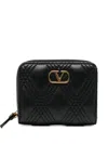 Valentino Quiltie 67 Wallet In Black