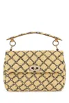 Valentino Women's Raffia Rockstud Handbag
