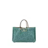 Valentino Structured Raffia Tote Bag With Adjustable Strap