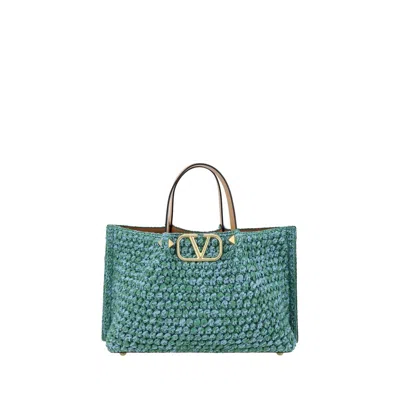 VALENTINO GARAVANI RAFFIA TOTE BAG