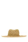Valentino Natural Raffia Escape Hat In Naturalegold