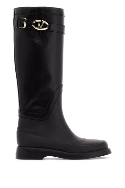 Valentino Garavani Rain Boots With Vlogo, The Bold Edition In Black