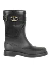 Valentino Vlogo The Bold Edition Rain Boots In Black