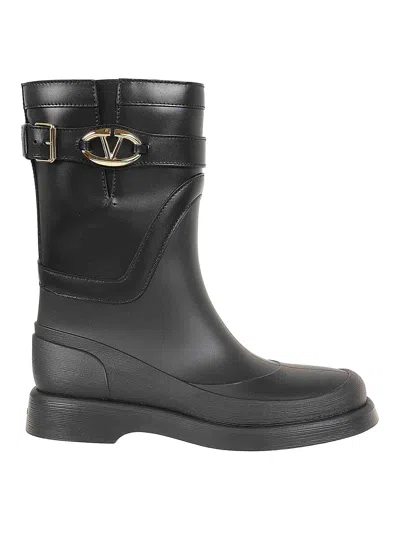 Valentino Garavani Rain Boots With Vlogo, The Bold Edition In Black