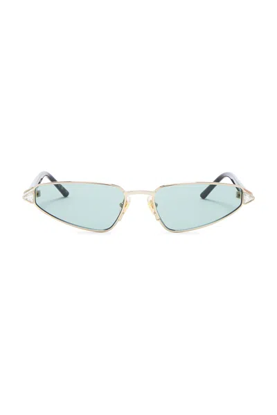 Valentino Raver Coquette Cat Sunglasses In Gold
