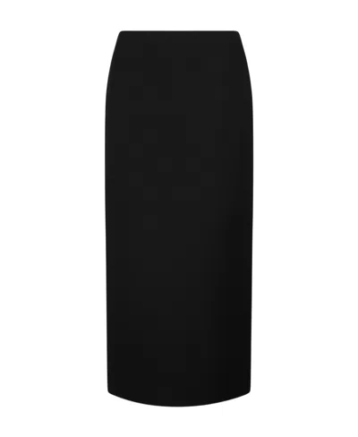 VALENTINO VALENTINO CREPE COUTURE MIDI SKIRT