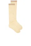 Valentino Rebrode Lace Sock In Avorio