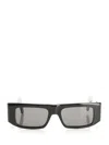 Valentino Rectangular Acetate Glasses Black In Black