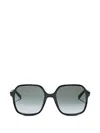 Valentino Rectangular Acetate Sunglasses In Pink