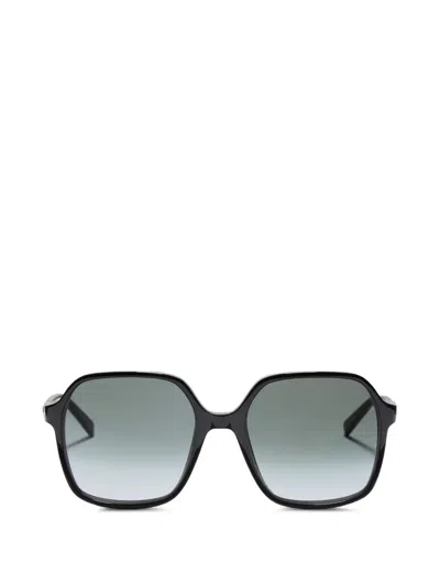 Valentino Rectangular Acetate Sunglasses In Pink
