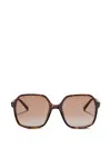 Valentino Rectangular Acetate Sunglasses In Pink
